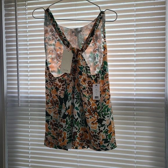 NWT Joie Malta Floral silk halter top - Picture 4 of 4
